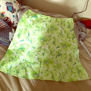 Lime Floral skirts